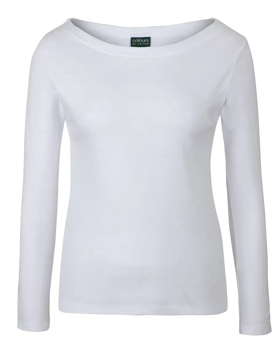 C Of C  Ladies L/S Boat Neck Tee 1BTL Jb's Wear